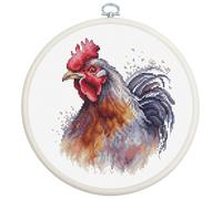 Luca-S Kit per ricamo a punto croce con telaio per ricamo a punto croce