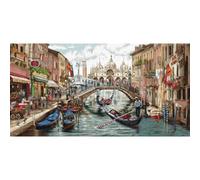 Luca-S Set per punto croce "Collezione Oro Venezia", schema per contatore, 58x30