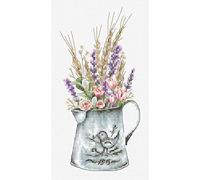 Luca-S Kit Punto Croce Bouquet con Lavanda
