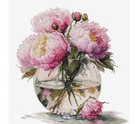 Luca-S kit punto croce "Bouquet di Peonie", 29x31cm