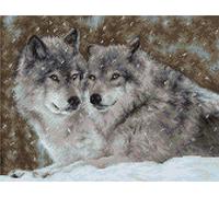 Luca-S Kit punto croce, cotone, multicolore, 27x20,5cm