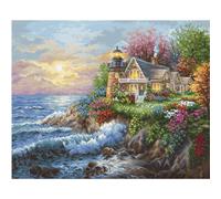 Luca-S Set punto croce "Gold Collection Guardians of the Sea", schema di contegg