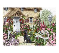 Luca-S Set punto croce "Il giardino del contadino", schema di conteggio, 45x32cm