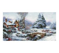 Luca-S Set Punto Croce, Cotone, Multicolore, 45 x 34 cm