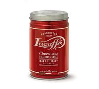 LUCAFFÈ Classic caffè in grani barattolo caffè 250 gr acciaio salva aroma chicchi di caffè 80% caffè arabica 20% robusta, gusto dolce, aroma tostato note nocciola, corpo morbido, caffeina alta