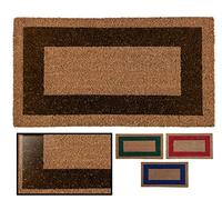LucaHome Zerbino Coco Natural Cenefa Colorato con Base Antiscivolo Zerbino in Cocco Liscio Ideale per Interni ed Esterni (Marrone, 40 x 70 cm)