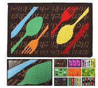 LucaHome Zerbino Cucina Moquette Antiscivolo Molto Assorbente, Zerbino Cucchiaio 40x60 cm, Zerbino per Interno, Lavabile in Lavatrice