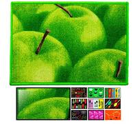 LucaHome Zerbino Cucina Moquette Antiscivolo Molto Assorbente, Zerbino Mele 40x60 cm, Zerbino per Interno, Lavabile in Lavatrice