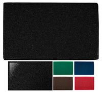 LucaHome - Zerbino in spugna Villena nero rettangolare con base antiscivolo molto assorbente, zerbino 45 x 75 cm ricci PVC, zerbino per esterni e interni