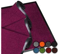 LucaHome - Zerbino ingresso casa 60 x 80 cm Bordeaux 2 pezzi - Tappeto antiscivolo lavabile per porta d'ingresso, cucina e corridoio, zerbino esterno e interno, tappetini originali ingresso casa