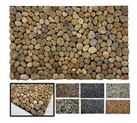 LucaHome - Zerbino naturale 100% in pietra lucida naturale artigianale premium, zerbini ecologici in pietra zerbino ingresso casa ideale per esterni e decorazioni