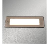 Lucande applique a LED da incasso Holly, 17 cm, acciaio inox LUCANDE