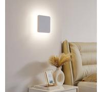 Lucande Applique a LED Elrik, bianco, altezza 22 cm, metallo LUCANDE