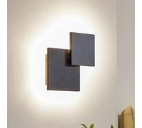 Lucande Applique a LED Elrik, nero, altezza 27 cm, metallo LUCANDE