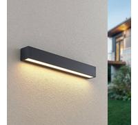 Applique LED da esterni 'Lengo' (Moderno) colore Nero, in Alluminio (1 luce, lampadina inclusa) di Lucande | applique da esterni LED applique, lampada LED da esterni, applique outdoor per