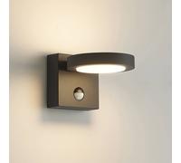 Lucande Applique da esterni LED Belna, metallo, sensore, IP54 LUCANDE