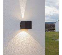 Lucande Applique da esterni LED Jarno, antracite, metallo, 9 cm LUCANDE
