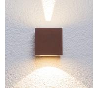 Lucande applique da esterni LED Jarno, ruggine, metallo, 9 cm LUCANDE
