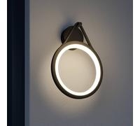 Lucande Applique da esterni LED Mirco, 30 cm, nero, IP65 LUCANDE