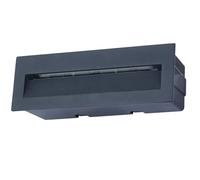 Lucande applique a LED da incasso Loya, 23 x 8 cm, grigio, IP54 LUCANDE