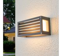 Lucande applique da esterno Aurelien, metallo, 12,5 cm, striscia LUCANDE