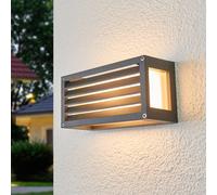 Lucande applique da esterno Aurelien, metallo, 12,5 cm, striscia LUCANDE