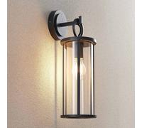 Lucande applique da esterno Emmeline, trasparente, alluminio, altezza 45 cm LUCANDE