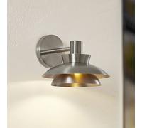 Lucande applique da esterno Thais, acciaio inox, Ø 25 cm LUCANDE