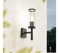 Lucande applique da esterno Zanta, altezza 39 cm, IP54, nero LUCANDE