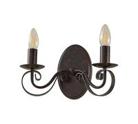 Lucande Applique dimmerabile (Country) colore Marrone, in Metallo ad es. Corridoio applique