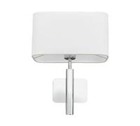 Lucande Applique dimmerabile (Moderno) colore Argento, in Tessuto ad es. Soggiorno & Sala da pranzo applique tessuto