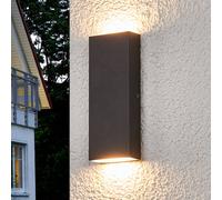 Lucande Applique LED da esterni Corda, forma piatta LUCANDE