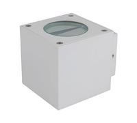 Lucande Applique LED da esterni (Moderno) colore Bianco, in Alluminio lampadina inclusa applique lampada outdoor per facciata/parete terrazzo