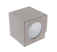 Lucande applique da esterni LED Jarno, argento, metallo, 9 cm LUCANDE