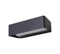 Lucande Applique LED da esterni (Moderno) colore Nero, in Alluminio lampadina inclusa applique lampada outdoor per facciata/parete terrazzo e