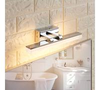 Lucande Applique LED per il bagno Julie, 32 cm, cromo, metallo, IP44 LUCANDE