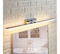 Lucande Applique LED per il bagno Julie, 75 cm, cromo, metallo, IP44 LUCANDE