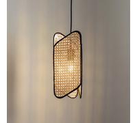 Lucande Bassiola lampada a sospensione in bambù, a 1 luce LUCANDE