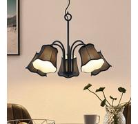 Lucande Binta lampada a sospensione, 5 luci, nero LUCANDE
