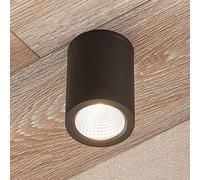 Lucande Downlight a LED Embla, alluminio IP54 grigio scuro LUCANDE