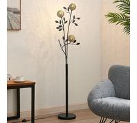 Lucande Evory, 160 cm, a 3 luci, nero/oro, G9 LUCANDE