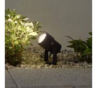 Lucande Faretto da esterno a LED Jon, picchetto, regolabile, IP65 LUCANDE