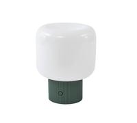 Lucande Katrin Palme - Lampada da tavolo a LED, dimmerabile, moderna, in vetro, per soggiorno e sala da pranzo (1 sorgente luminosa), colore: verde
