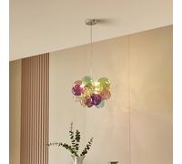 Lampada a sospensione 'Diborah' dimmerabile (Design) colore Multicolore, in Vetro ad es. Soggiorno & Sala da pranzo (3 luci, G9) di Lucande | lampada a sospensione in vetro, lampada a sospensione