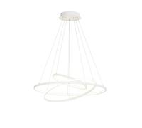 Lucande lampada a sospensione dimmerabile (Moderno) colore Bianco, in Metallo ad es. Soggiorno & Sala da pranzo lampadina inclusa Lampada lampadine per plafoniera