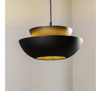 Lucande lampada a sospensione Kellina, Ø 48 cm, nero, metallo LUCANDE