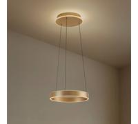 Lucande Lampada a sospensione LED Tindra, Ø 40 cm, oro, dimmerabile LUCANDE