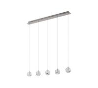 Lucande Lampada a sospensione (Moderno) colore Trasparente, in Vetro ad es. Soggiorno & Sala da pranzo lampadina inclusa lampada vetro