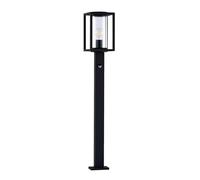Lucande lampada da esterni con sensore di movimento (Moderno) colore Nero, in Alluminio Lampioncino paletto luminoso viale lampioncino