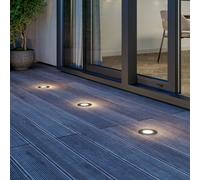 Lucande Lampada da incasso per pavimento a LED Ava, Ø 12 cm, rotonda, IP67 LUCANDE